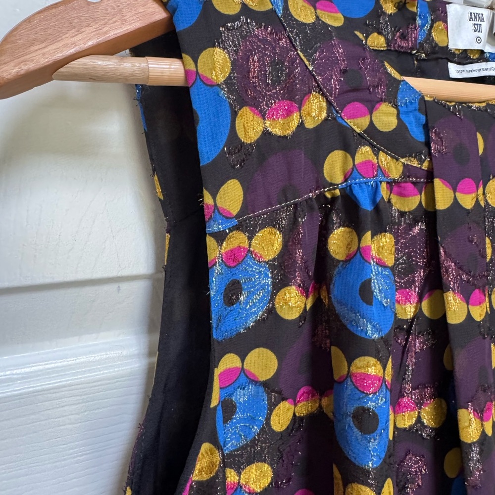 Anna Sui Colorful Patterned Mini Dress. 20th anniversary target collab - Picture 2 of 12